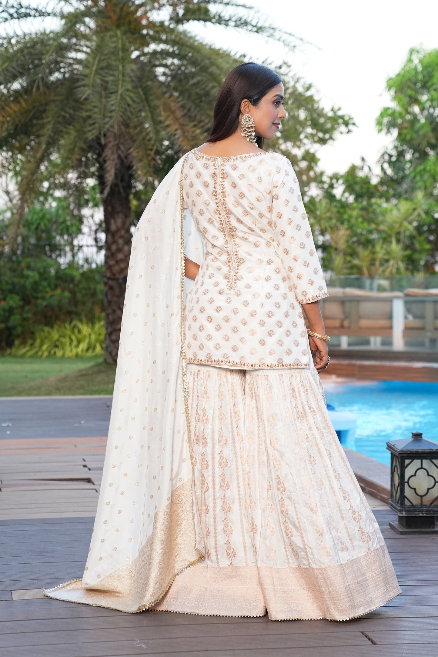 white color Sequence Embroidery work Designer Lehenga Choli for Any Function BL1348