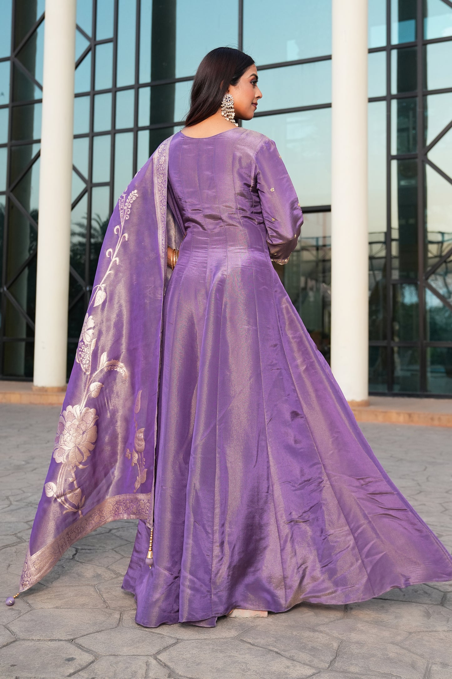 Purple color Sequence Thread work Designer Wedding Lehenga Choli For Wedding Function BL1378