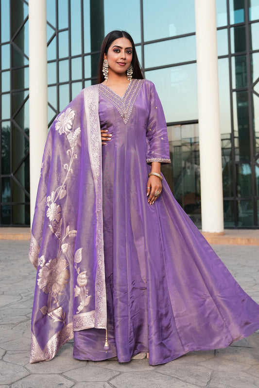 Purple color Sequence Thread work Designer Wedding Lehenga Choli For Wedding Function BL1378