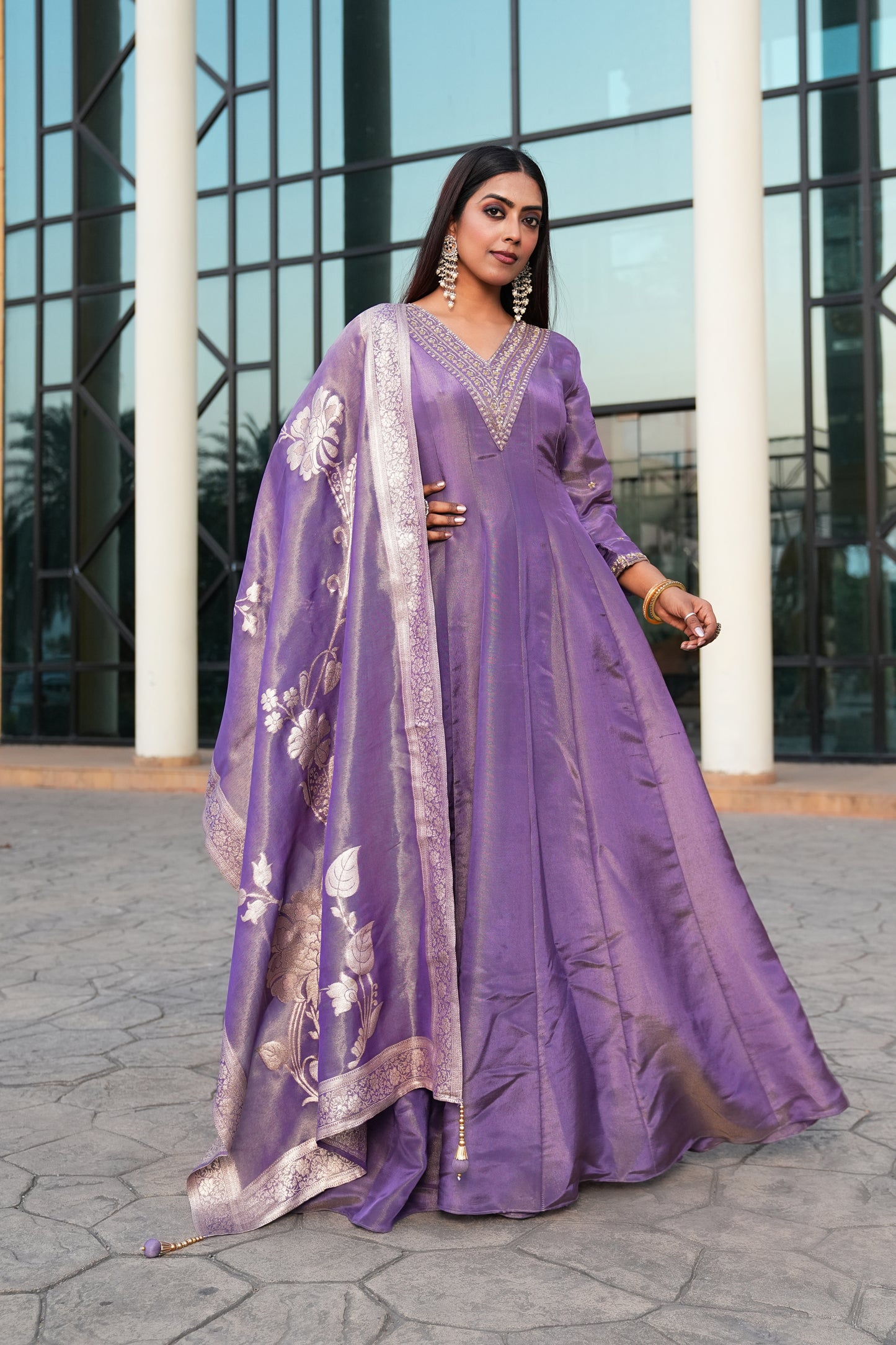 Purple color Sequence Thread work Designer Wedding Lehenga Choli For Wedding Function BL1378