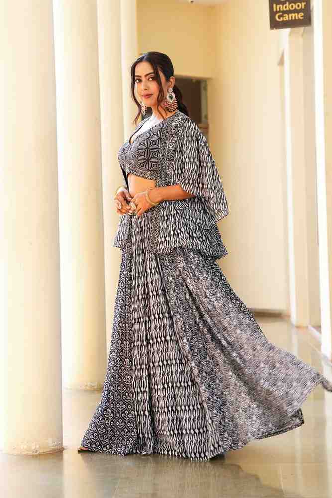 Gray color Sequence & Zari Embroidery work Designer Lehenga Choli for Any Function BL1365