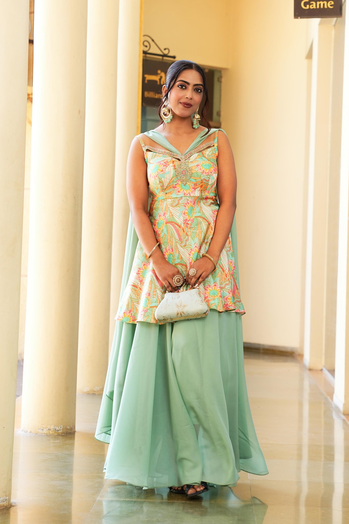Green color  work Designer Lehenga Choli for Any Function BL1572