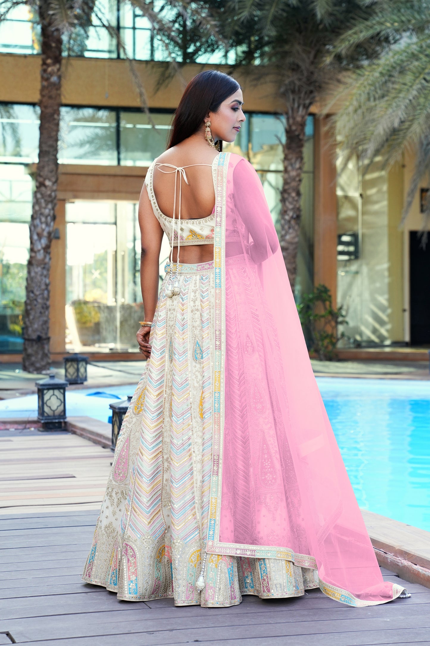 Pink color Embroidery & Sequence work Designer Lehenga Choli BL1213