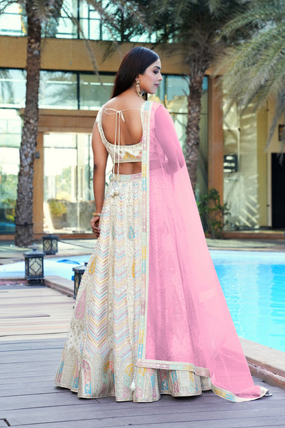 Pink color Embroidery & Sequence work Designer Lehenga Choli BL1213