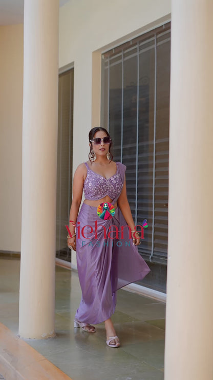 Gray color Designer Lehenga choli for Wedding & Engagement Function BL1163