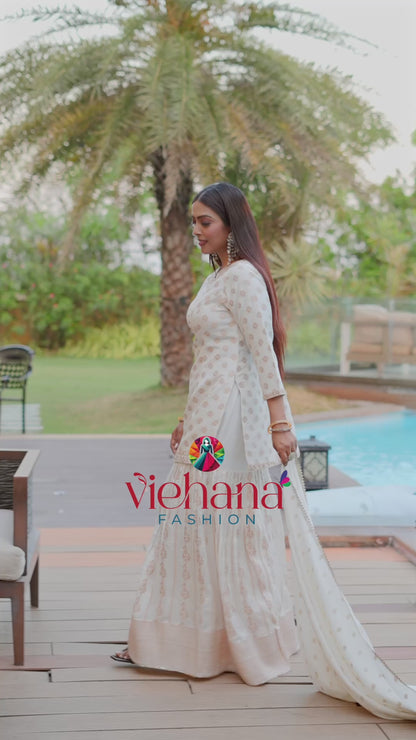 white color Sequence Embroidery work Designer Lehenga Choli for Any Function BL1348